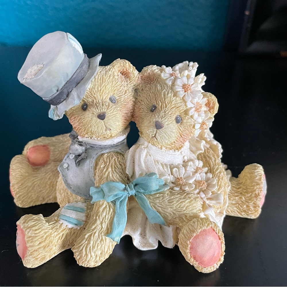 1992 Cherished Teddies: Robbie and Rachel "Love Bears All Things" #911402